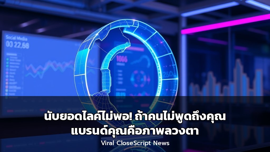 นับยอดไลค์ไม่พอ! ถ้าคนไม่พูดถึงคุณ แบรนด์คุณคือภาพลวงตา Cover 3